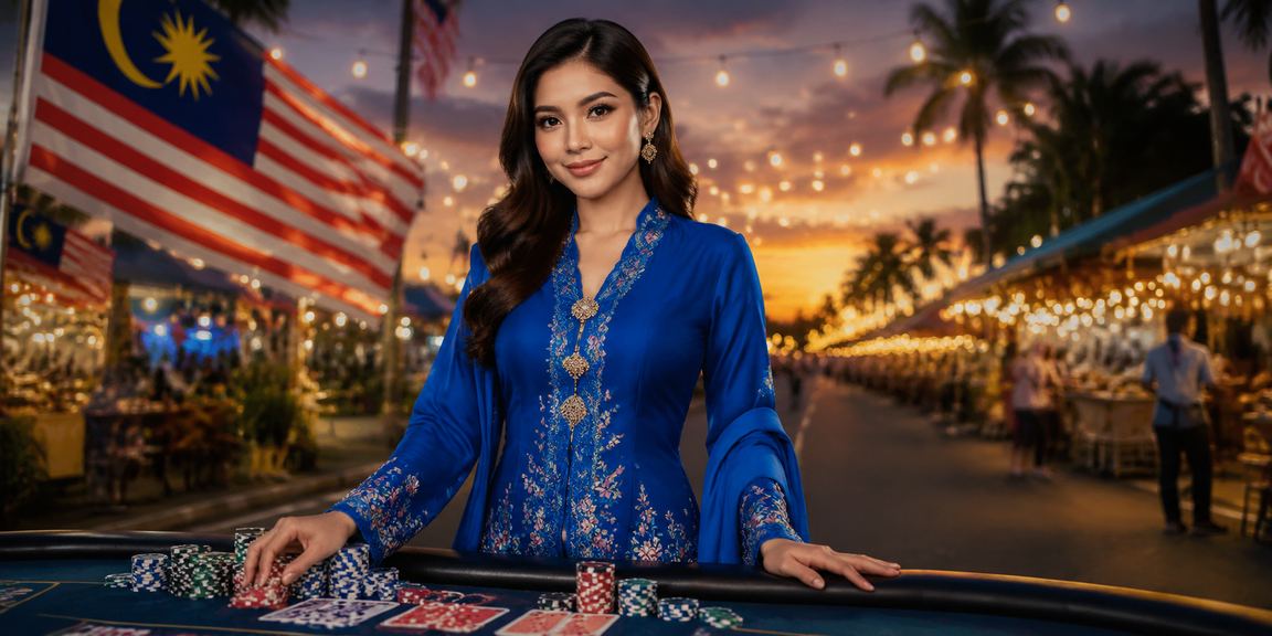 Permainan kad poker bergaya baju kurung Malaysia mencerminkan budaya hiburan tempatan yang unik